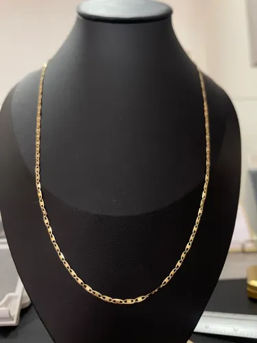 Corrente Piastrine de ouro 4.19g 18k procedência garantia eterna