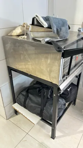Forno a Gás de lastro  Profissional / Gourmet Progás com Cavalete