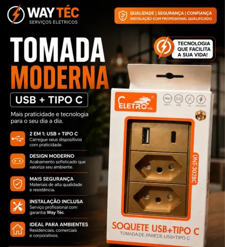 Tomada moderna