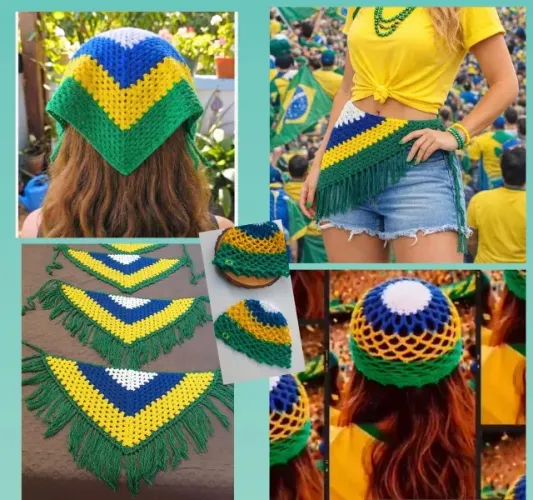 Bandana Brasil - Adultos e crianças - BRASIL COPA - BH