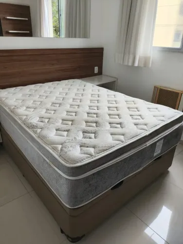 CAMA BOX BAÚ + COLCHÃO (EURO COLCHÕES)