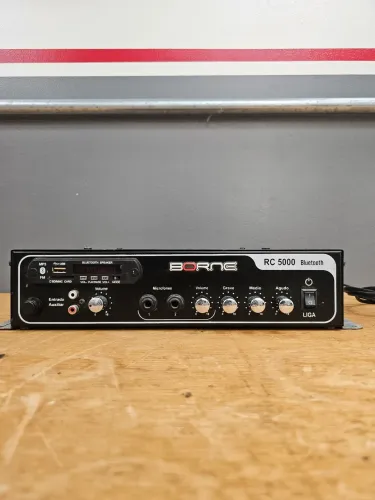 Amplificador Borne RC 5000 Bluetooth 300W | Som Ambiente Completo e Potente