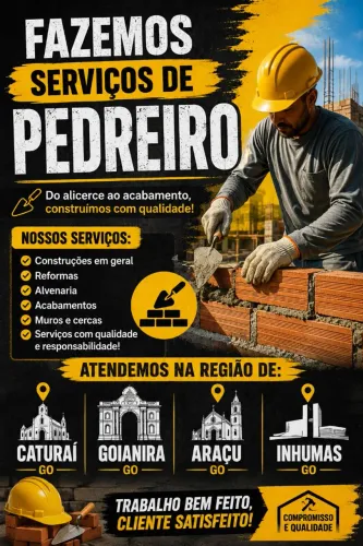 "Do alicerce ao acabamento: compromisso com a sua obra."