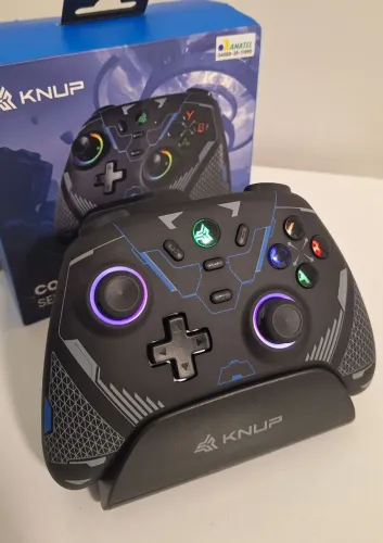 Knup Controle Bluetooth/Wireless 2.4g com base de carregamento