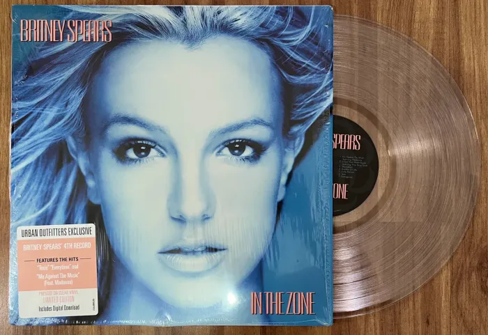Britney Spears Vinil In The Zone Clear Urban Outfitters Transparente