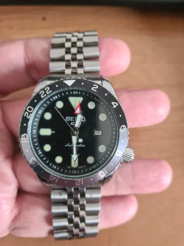 RELÓGIO SEIKO GMT 42 mm - AUTOMÁTICO - À PROVA D'ÁGUA