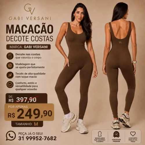 Macacão de academia