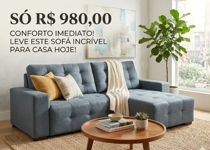 Sofá Retrátil e Reclinável em Suede medindo 2,40m - Conforto Premium com Máxima Economia.