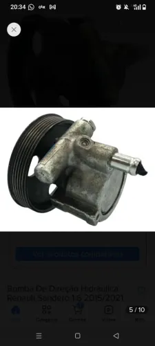 Bomba de direção hidráulica do Sandero 1.016v 2006 /2012