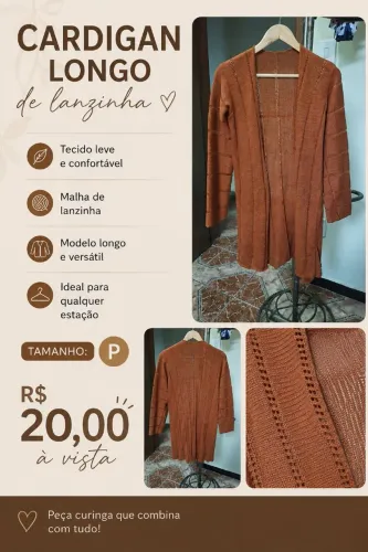 cardigan longo