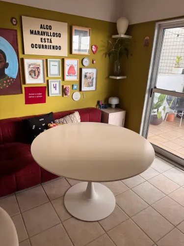 Mesa de jantar redonda saarinen 120 cm