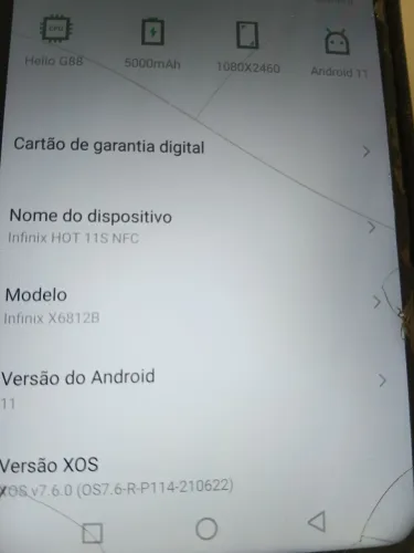 Smartphone infinix
