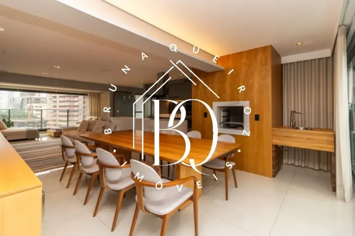 Apartamento à venda no Brooklin com 145m², 3 suítes, 2 vagas e varanda gourmet.