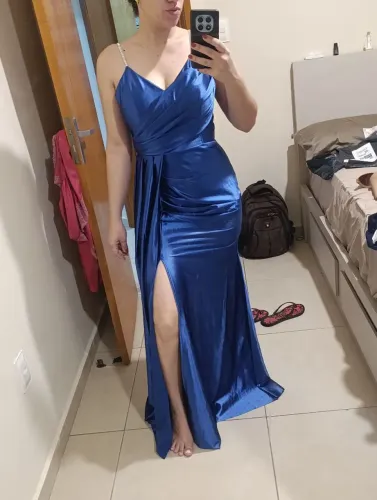 Vestido azul Royal