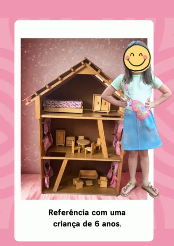 Linda Casinha de Boneca em Madeira