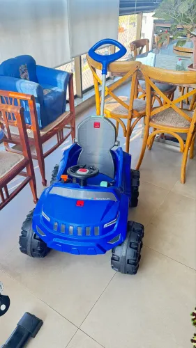 Carrinho com haste de empurrar semi novo