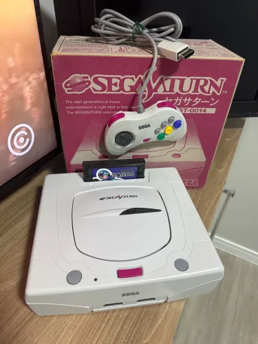 Console Sega Saturn Branco + Saroo Leitor 100%