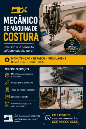 Mercânico de máquina de costura