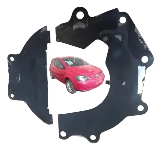 Par Chapa Protetor Câmbio Motor Vw Fox 1.0 Ea111 2005 2006