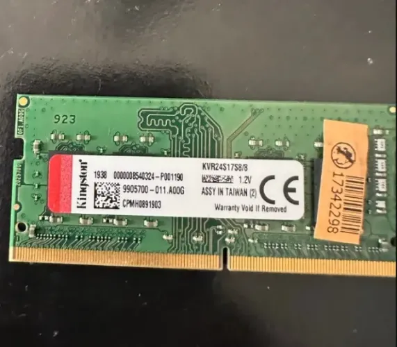 Memoria RAM Kingston DDR4 8GB Sodimm 2400mhz