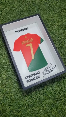 quadro cristiano ronaldo camisa 7 seleção portugal top