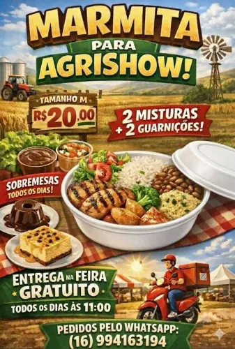 Marmitex para a Agrishow 