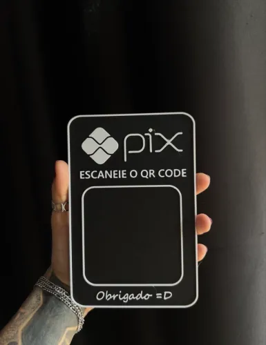 Chega de Pedir o Pix! Plaquinha QR Code Personalizada 3D