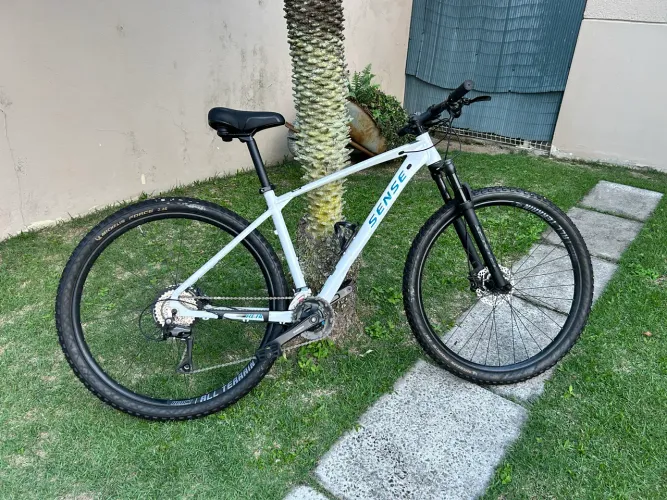 BICICLETA SENSE REACT SPORT BCO/AZL