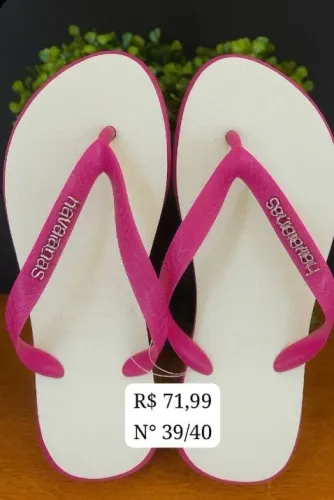 chinelo disney rosa