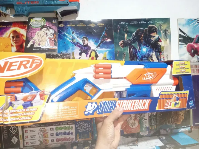 Nerf pisco lá cano longa na caixão com 18 balas esclusivos 