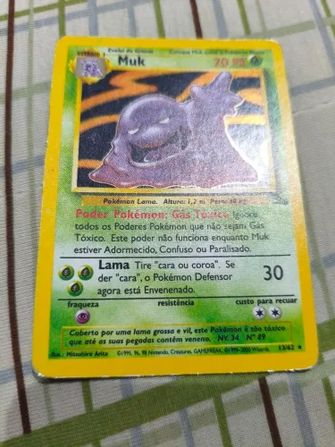 Pokémon Muk 13/62 Fossil Holo Português - Raridade
