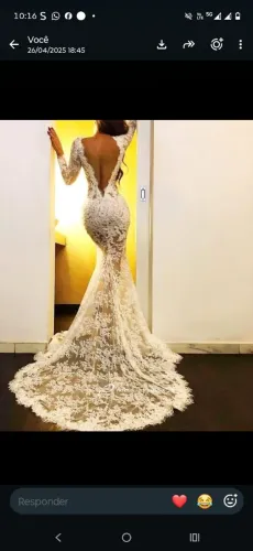 Vestido de alto padrão