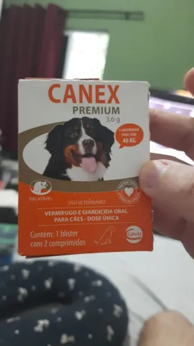 Vermifugo e Giardicida para Cães 1 caixa 2 comprimidos.