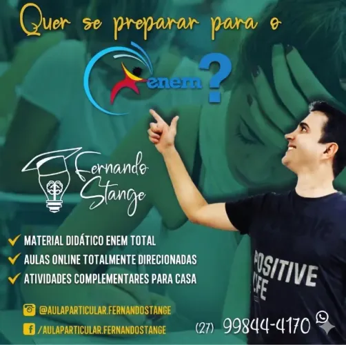 Reforço escolar de Química, Matemática e Física / Aula particular
