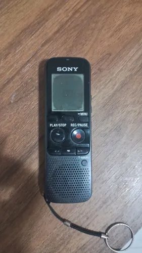 Gravador de voz Sony - Funcionando - Tela Manchada