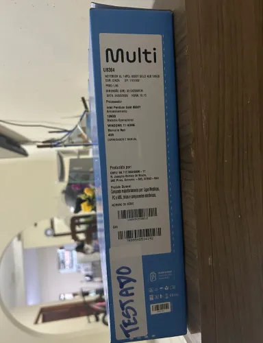 Vendo notebook Multi Ultra UB364, nunca usado, completo e lacrado.
