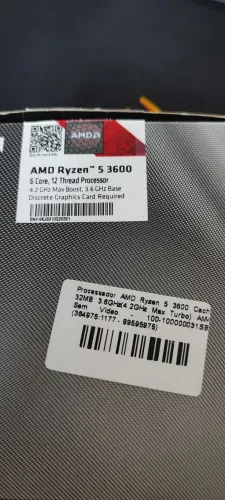 Vendo Ryzen 5 3600 6 Core 12 Thread Processor