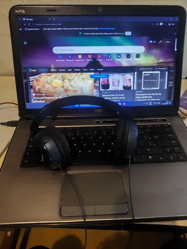 Notebook Dell XPS L52x + Fone de ouvido+ suporte para o notebook