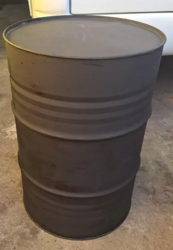 Tonel de lata 200 lt preto fosco