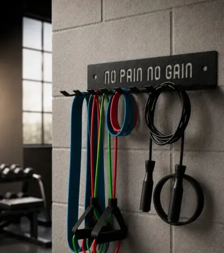 Suporte para elásticos e cordas academia treino funcional musculação crossfit