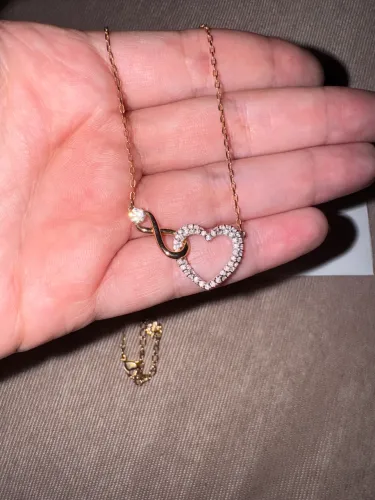 Colar Swarovski Infinity Heart