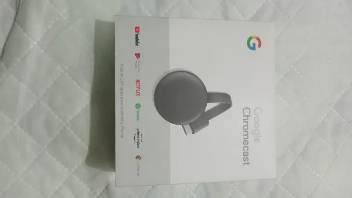 Google Chromecast na caixa