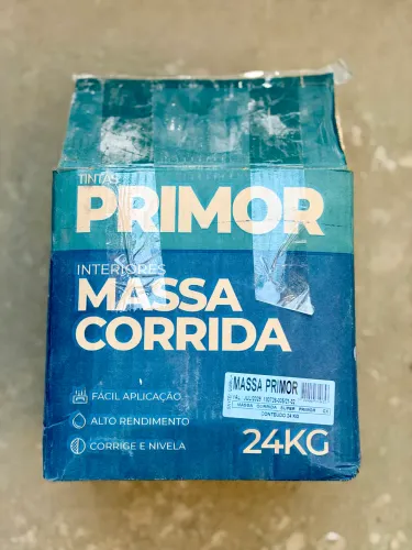 Massa Corrida Primor Interiores 24kg - Nova e Lacrada