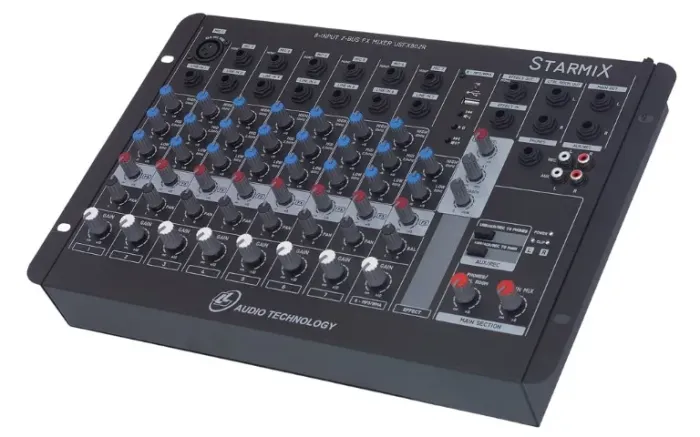 MESA DE SOM = 8 CANAIS STARMIX - USFX802R