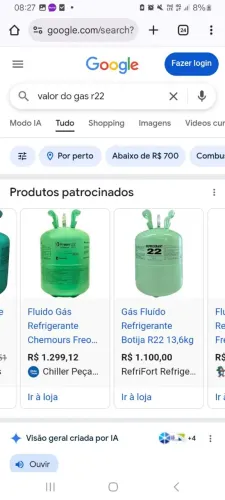 Vendo garrafa de gás r22 para ar condicionado