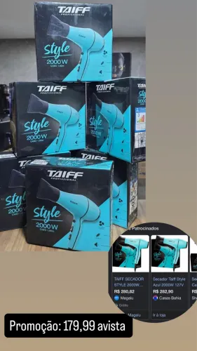 Secador taiff 2000W ( Lacrada )