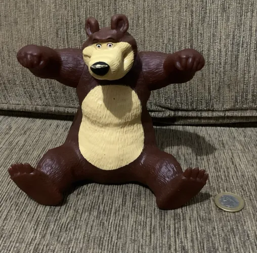 Boneco Urso Em Vinil Da Masha Cotiplas 18cm Bom estado