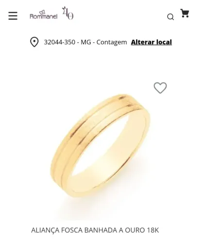 Par de Aliança Rommanel 