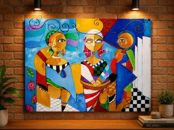 Pintura óleo sobre tela/ acompanha certificado de autenticidade