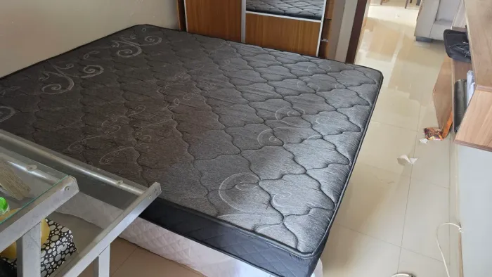Colchão Queen Ortopédico Espuma D45 Extra Firme 17x158x198cm BF Colchões